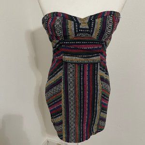 Aztec Multi Colored Mini Dress